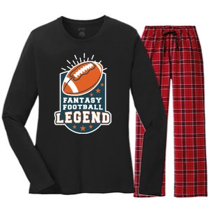 Fantasy Football Legend Women's Long Sleeve Flannel Pajama Set 