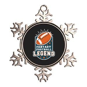 Fantasy Football Legend Metallic Star Ornament