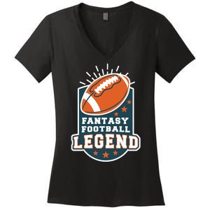 Fantasy Football Legend Women's V-Neck T-Shirt