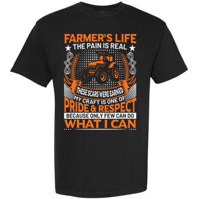 Funny Farmers Life Tractors Planting Crops Men Women Garment-Dyed Heavyweight T-Shirt