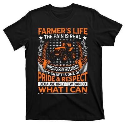 Funny Farmers Life Tractors Planting Crops Men Women T-Shirt