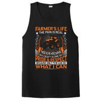 Funny Farmers Life Tractors Planting Crops Men Women PosiCharge Competitor Tank