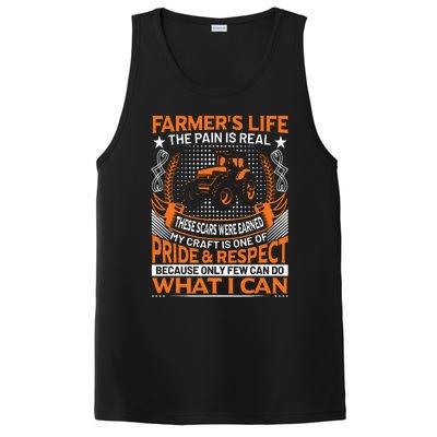 Funny Farmers Life Tractors Planting Crops Men Women PosiCharge Competitor Tank