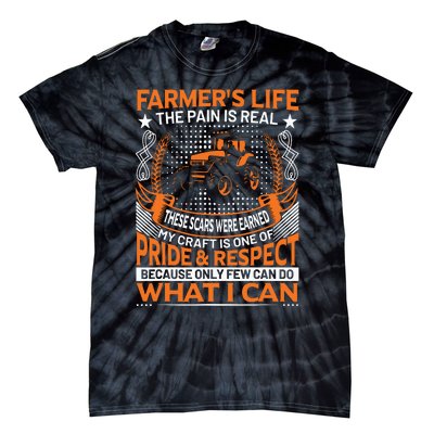 Funny Farmers Life Tractors Planting Crops Men Women Tie-Dye T-Shirt