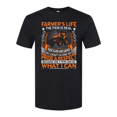 Funny Farmers Life Tractors Planting Crops Men Women Softstyle CVC T-Shirt