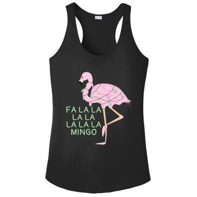 Funny Fa La La La Mingo Flamingo Christmas Gift Ladies PosiCharge Competitor Racerback Tank