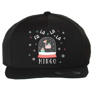 Funny Fa La La Mingo Christmas Falala Snow Flamingo Cute Cute Gift Wool Snapback Cap