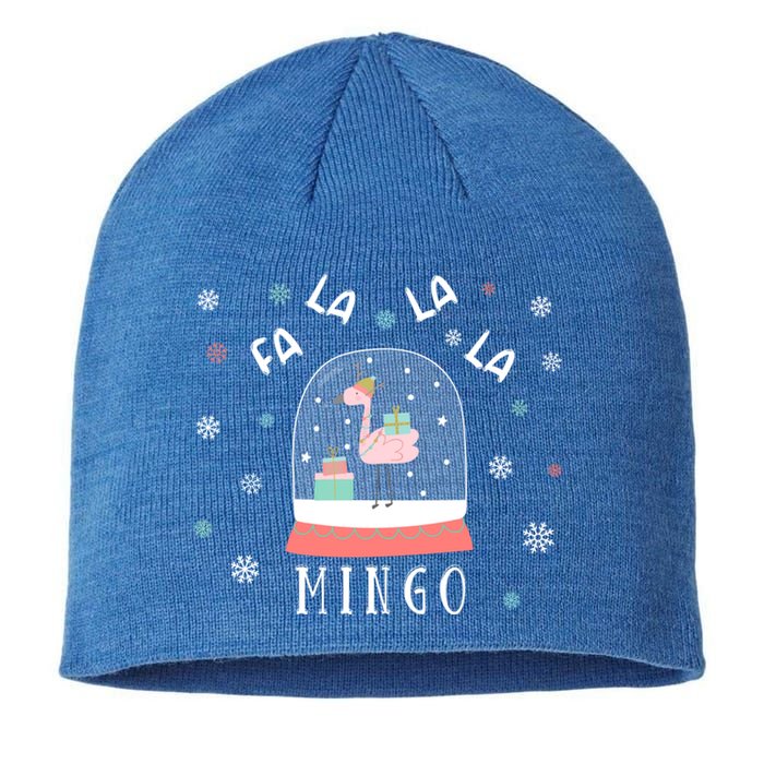 Funny Fa La La Mingo Christmas Falala Snow Flamingo Cute Cute Gift Sustainable Beanie