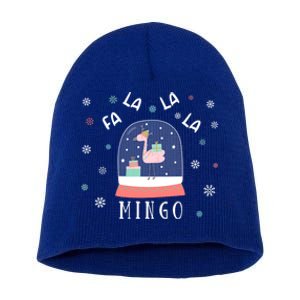 Funny Fa La La Mingo Christmas Falala Snow Flamingo Cute Cute Gift Short Acrylic Beanie