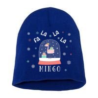 Funny Fa La La Mingo Christmas Falala Snow Flamingo Cute Cute Gift Short Acrylic Beanie