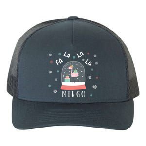 Funny Fa La La Mingo Christmas Falala Snow Flamingo Cute Cute Gift Yupoong Adult 5-Panel Trucker Hat