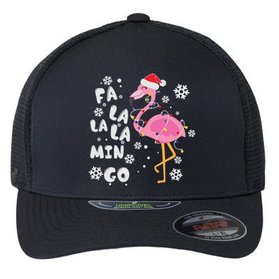 Funny Fa La Mingo Ugly Christmas Flamingo Cute Gift Flexfit Unipanel Trucker Cap