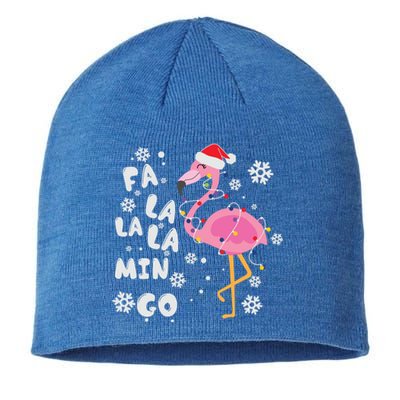 Funny Fa La Mingo Ugly Christmas Flamingo Cute Gift Sustainable Beanie