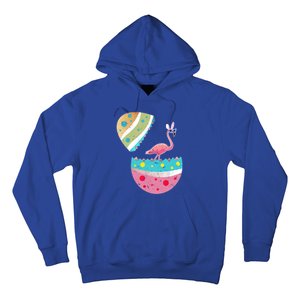 Funny Flamingo Lover Easter Egg Bunny Costume Easter Day Gift Hoodie