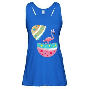 Funny Flamingo Lover Easter Egg Bunny Costume Easter Day Gift Ladies Essential Flowy Tank