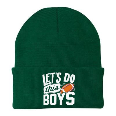 Football Fan Lets Do This Boy Football Mom Football Player Knit Cap Winter Beanie