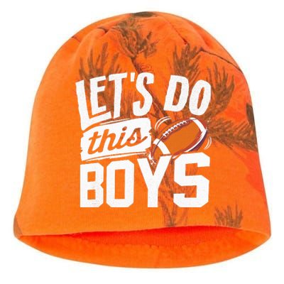 Football Fan Lets Do This Boy Football Mom Football Player Kati - Camo Knit Beanie