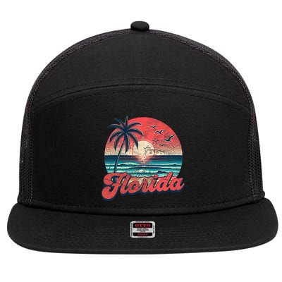 Florida 7 Panel Mesh Trucker Snapback Hat