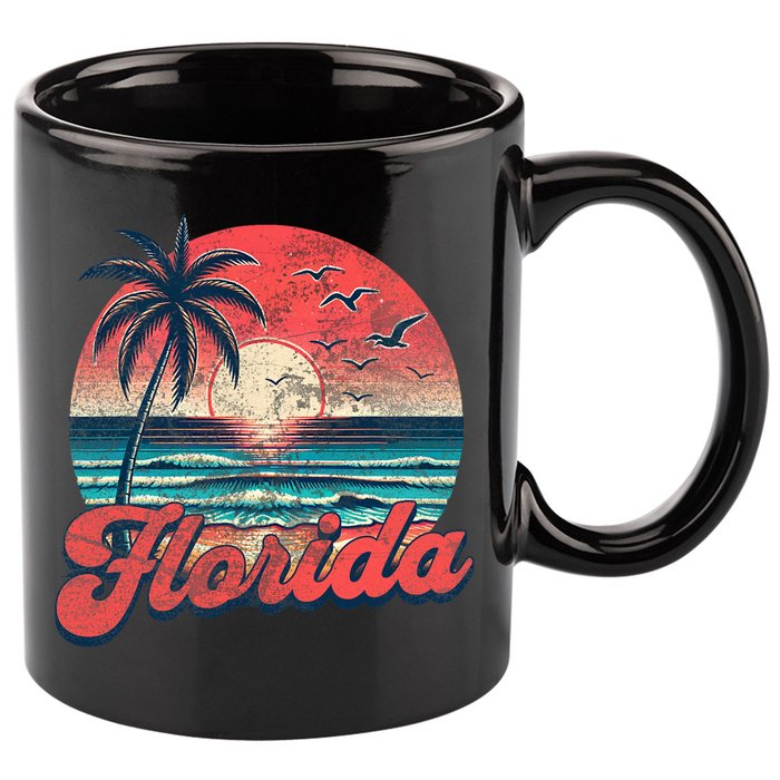 Florida 11oz C Handle Ceramic Mug