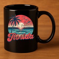 Florida 11oz C Handle Ceramic Mug