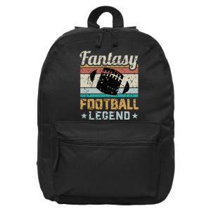 Fantasy Football Legend Retro Style 16 in Basic Backpack