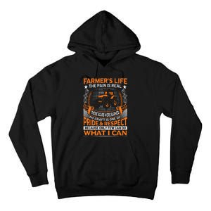 Funny Farmer’s Life Tractors Planting Crops Men Women Tall Hoodie