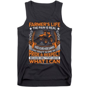 Funny Farmer’s Life Tractors Planting Crops Men Women Tank Top