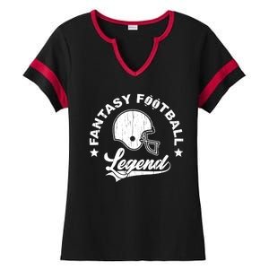 Fantasy Football Legend Funny Gift Ladies Halftime Notch Neck Tee