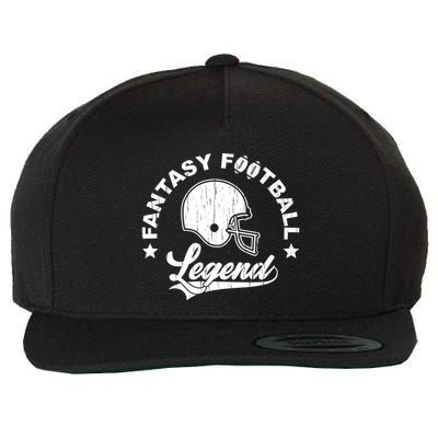 Fantasy Football Legend Funny Gift Wool Snapback Cap