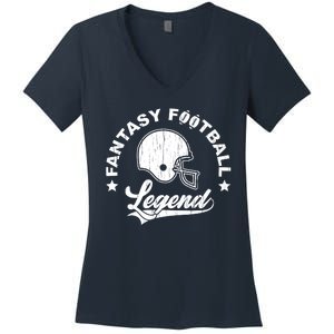 Fantasy Football Legend Funny Gift Women's V-Neck T-Shirt