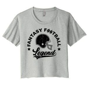 Fantasy Football Legend Funny Gift Women's Crop Top Tee