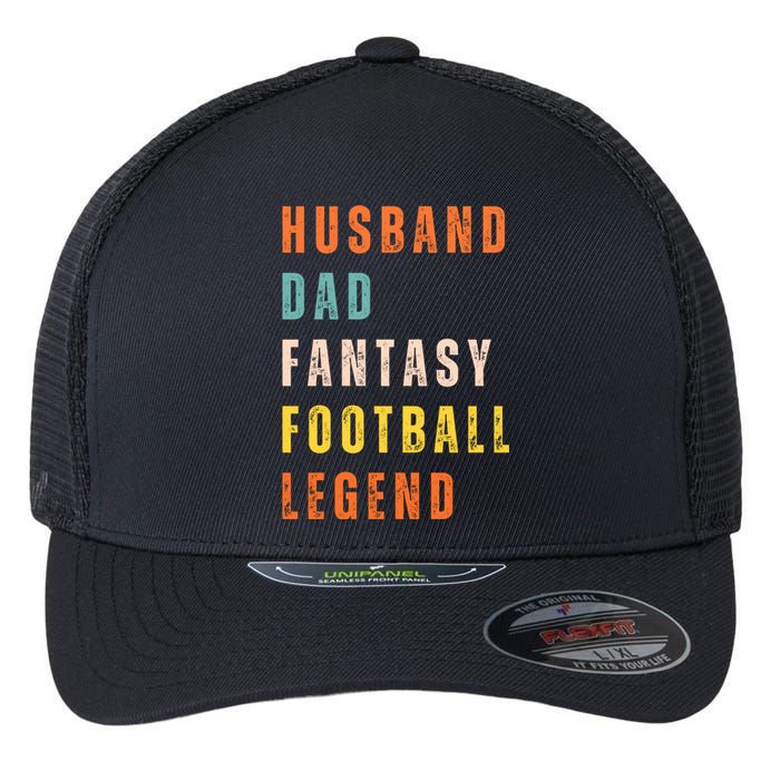 Fantasy Football Legend Gift For Dad Husband Flexfit Unipanel Trucker Cap