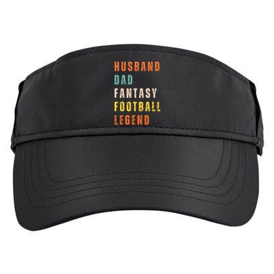 Fantasy Football Legend Gift For Dad Husband Adult Drive Performance Visor