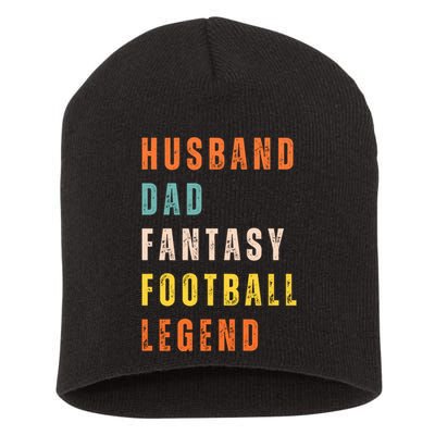 Fantasy Football Legend Gift For Dad Husband Short Acrylic Beanie