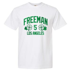 Freddie Free Los Angeles Baseball St PatrickS Clover Funny Gift Garment-Dyed Heavyweight T-Shirt