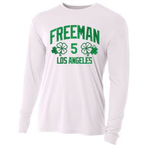 Freddie Free Los Angeles Baseball St PatrickS Clover Funny Gift Cooling Performance Long Sleeve Crew