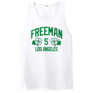 Freddie Free Los Angeles Baseball St PatrickS Clover Funny Gift PosiCharge Competitor Tank