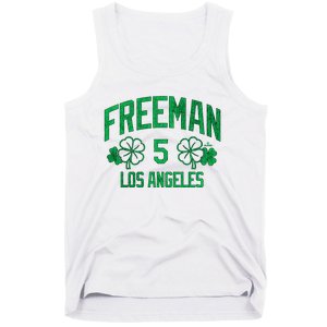 Freddie Free Los Angeles Baseball St PatrickS Clover Funny Gift Tank Top