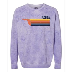 Retro Vintage Florida Colorblast Crewneck Sweatshirt