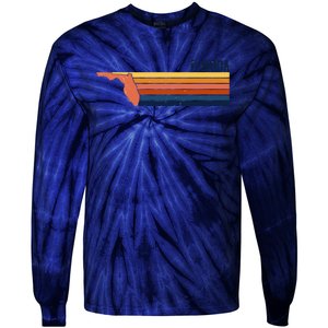 Retro Vintage Florida Tie-Dye Long Sleeve Shirt