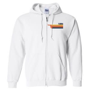 Retro Vintage Florida Full Zip Hoodie