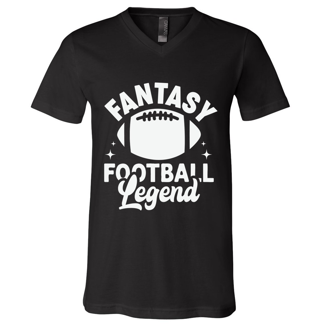 Fantasy Football Legend Sporty Graphic V-Neck T-Shirt