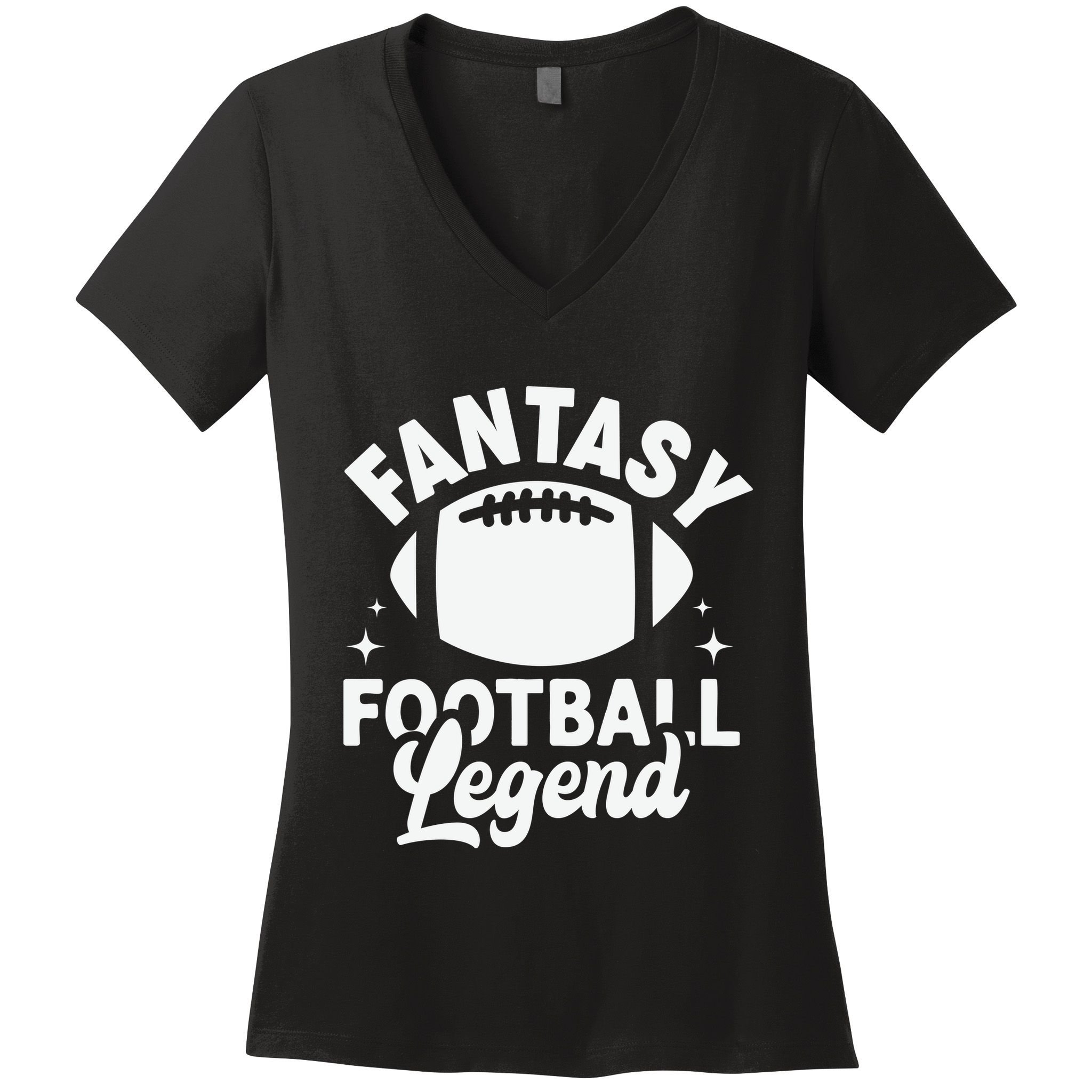 Fantasy Football Legend Sporty Graphic Women's V-Neck T-Shirt