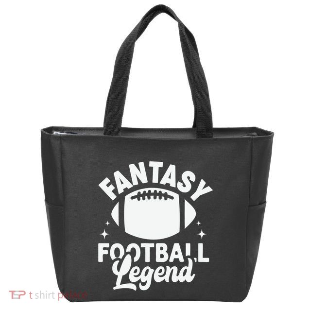 Fantasy Football Legend Sporty Graphic Zip Tote Bag