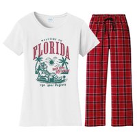 Florida Women's Flannel Pajama Set