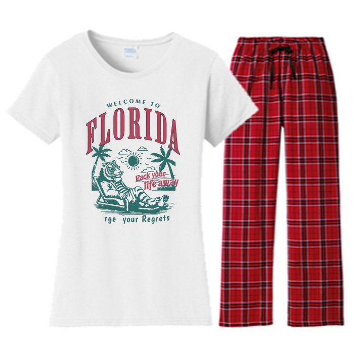 Florida Women's Flannel Pajama Set