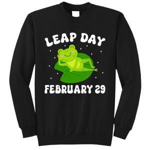 Funny Frog Leap Day February 29 Birthday Feb 29 Leap Year Sweatshirt