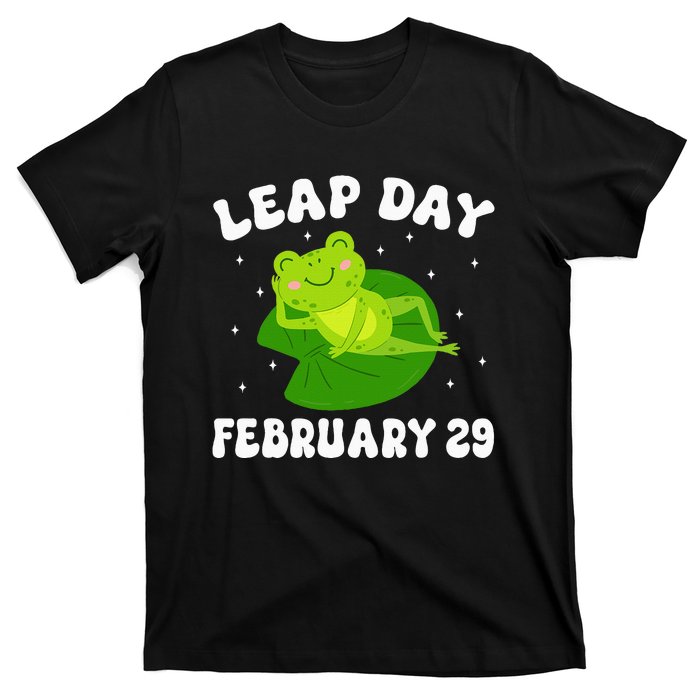 Funny Frog Leap Day February 29 Birthday Feb 29 Leap Year T-Shirt