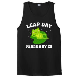 Funny Frog Leap Day February 29 Birthday Feb 29 Leap Year PosiCharge Competitor Tank