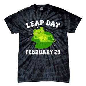 Funny Frog Leap Day February 29 Birthday Feb 29 Leap Year Tie-Dye T-Shirt